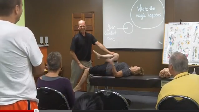 This Image From a Recent Live Training Event Proves Back Pain And Stiffness From Crossed Posture Syndrome Can Be Eliminated Instantly (See Video Below)