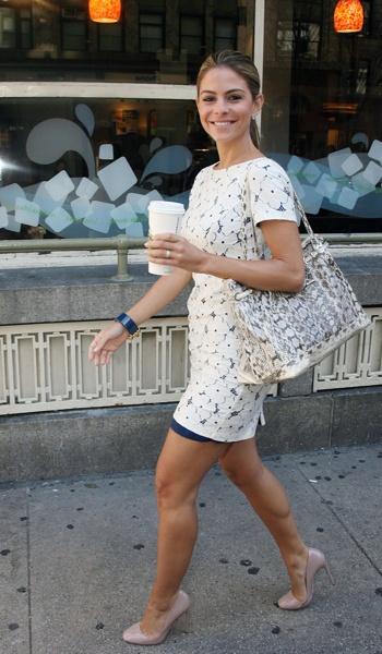Even with heels and a Starbucks, this kind of posture demands attention and respect!